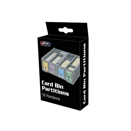 BCW Supplies - Collectible Bin Partitions Cards, Gray