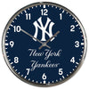 New York Yankees Round Chrome Wall Clock - Wincraft