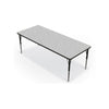 Activity Table - 30''X72'' Rectangle - Gray Nebula Top Surface - Black Edgeband - BALT