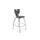 Hierarchy Stool - 4-Leg Stool (30  inch) - Black- No Arms- Chrome Base - - Moore