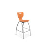 Hierarchy Stool - 4-Leg Stool (30  inch) - Orange- No Arms- Chrome Base - Moore