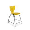 Hierarchy Stool - 4-Leg Stool (24 inch) - Yellow- No Arms- Chrome Base - - Moore