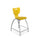 Hierarchy Stool - 4-Leg Stool (24 inch) - Yellow- No Arms- Chrome Base - - Moore