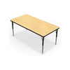 Activity Table - 30''X60'' Rectangle - Fusion Maple Top Surface - Black Edgeband - BALT