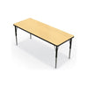 Activity Table - 24''X60'' Rectangle - Fusion Maple Top Surface - Black Edgeband - BALT
