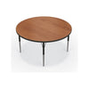 Activity Table - 48'' Round - Amber Cherry Top Surface - Black Edgeband - BALT
