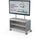 Compass Cabinet - Maxi H1 -Shelves / Casters / TV Mount - Cool Grey - Moore