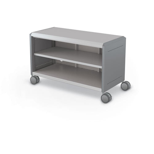 Compass Cabinet - Maxi H1 -Shelves / Casters - Cool Grey - Moore