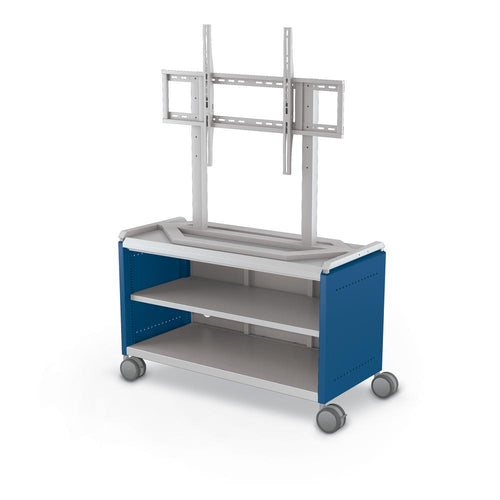 Compass Cabinet - Maxi H1 -Shelves / Casters / TV Mount - Navy - Moore