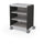 Compass Cabinet - Midi H2 -Shelves / Casters - Black - Moore
