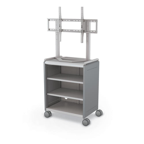 Compass Cabinet  - Midi H2 -Shelves / Casters / TV Mount - Cool Grey - Moore