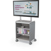Compass Cabinet  - Midi H2 -Shelves / Casters / TV Mount - Cool Grey - Moore