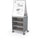 Compass Cabinet  - Midi H2 -Shelves / Casters / Ogee Board - Cool Grey - Moore