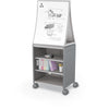 Compass Cabinet  - Midi H2 -Shelves / Casters / Ogee Board - Cool Grey - Moore