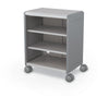 Compass Cabinet - Midi H2 -Shelves / Casters - Cool Grey - Moore