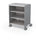 Compass Cabinet - Midi H2 -Shelves / Casters - Cool Grey - Moore