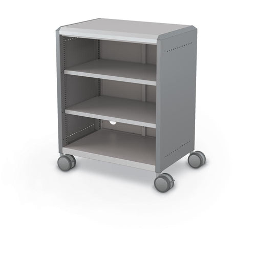 Compass Cabinet - Midi H2 -Shelves / Casters - Cool Grey - Moore