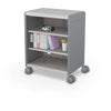 Compass Cabinet - Midi H2 -Shelves / Casters - Cool Grey - Moore