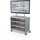 Compass Cabinet - Maxi H2 -Shelves / Casters / TV Mount - Cool Grey - Moore