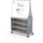 Compass Cabinet - Maxi H2 -Shelves / Casters / Ogee Board - Cool Grey - Moore