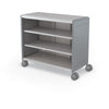Compass Cabinet - Maxi H2 -Shelves / Casters - Cool Grey - Moore