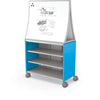Compass Cabinet - Maxi H2 -Shelves / Casters / Ogee Board - Blue - Moore