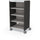 Compass Cabinet - Midi H3 -Shelves / Casters - Black - Moore