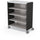Compass Cabinet - Maxi H3 -Shelves / Casters - Black - Moore