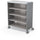 Compass Cabinet - Maxi H3 -Shelves / Casters - Cool Grey - Moore