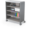 Compass Cabinet - Maxi H3 -Shelves / Casters - Cool Grey - Moore