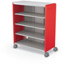 Compass Cabinet - Maxi H3 -Shelves / Casters - Red - Moore