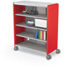Compass Cabinet - Maxi H3 -Shelves / Casters - Red - Moore