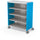 Compass Cabinet - Maxi H3 -Shelves / Casters - Blue - Moore