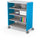 Compass Cabinet - Maxi H3 -Shelves / Casters - Blue - Moore