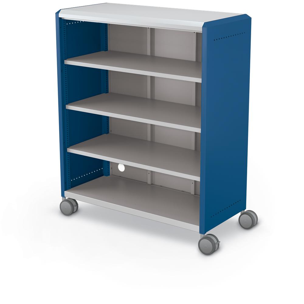 Compass Cabinet - Maxi H3 -Shelves / Casters - Navy - Moore
