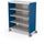 Compass Cabinet - Maxi H3 -Shelves / Casters - Navy - Moore