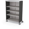 Compass Cabinet - Grande -Shelves / Casters -Black - Moore
