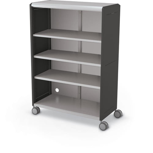 Compass Cabinet - Grande -Shelves / Casters -Black - Moore