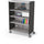 Compass Cabinet - Grande -Shelves / Casters -Black - Moore