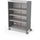Compass Cabinet - Grande -Shelves / Casters - Cool Grey - Moore