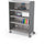 Compass Cabinet - Grande -Shelves / Casters - Cool Grey - Moore