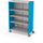 Compass Cabinet - Grande -Shelves / Casters - Blue - Moore