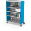 Compass Cabinet - Grande -Shelves / Casters - Blue - Moore
