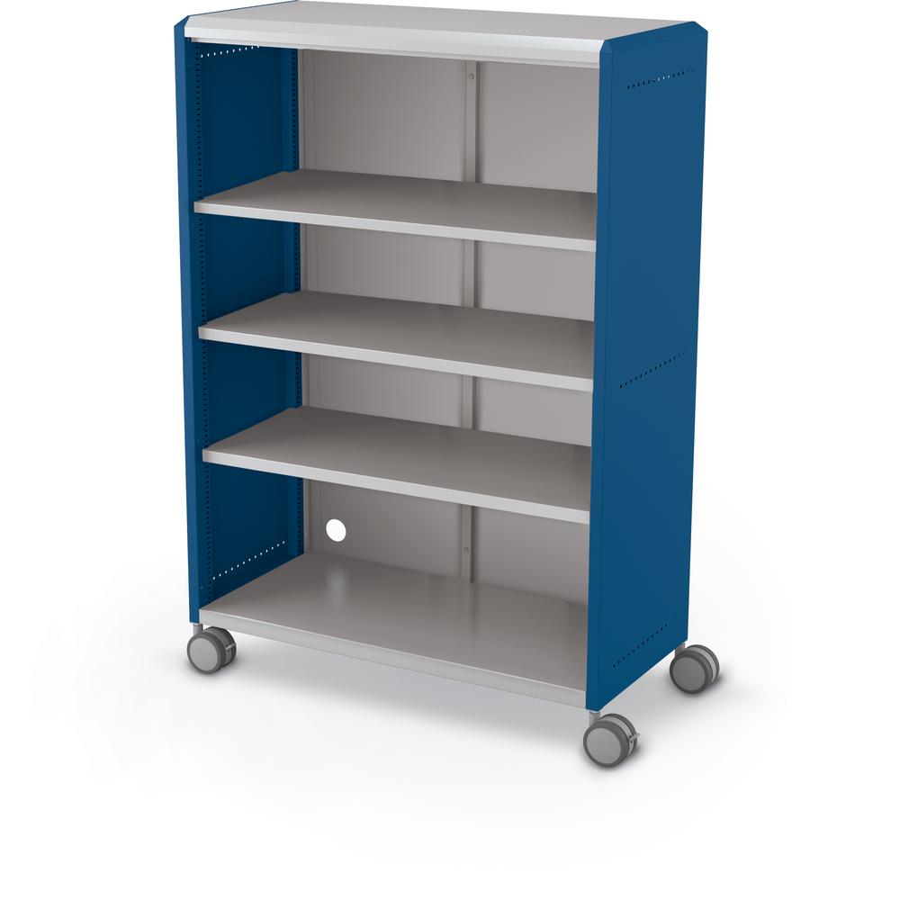 Compass Cabinet - Grande -Shelves / Casters - Navy - Moore