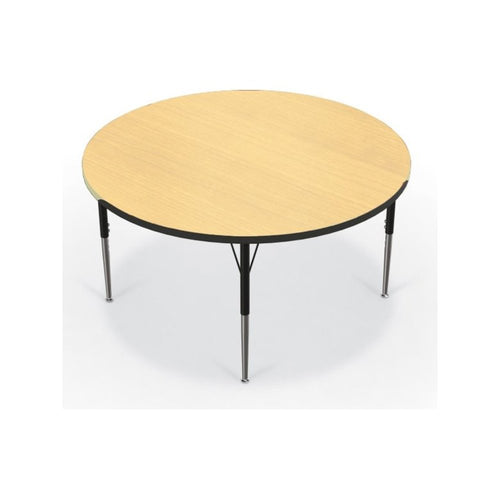 Activity Table - 48'' Round - Fusion Maple Top Surface - Black Edgeband - BALT