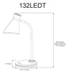 6W Desk Lamp, Blue - Dainolite