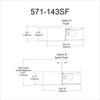 3LT Incandescent Semi-Flush SC, White Shade - Dainolite