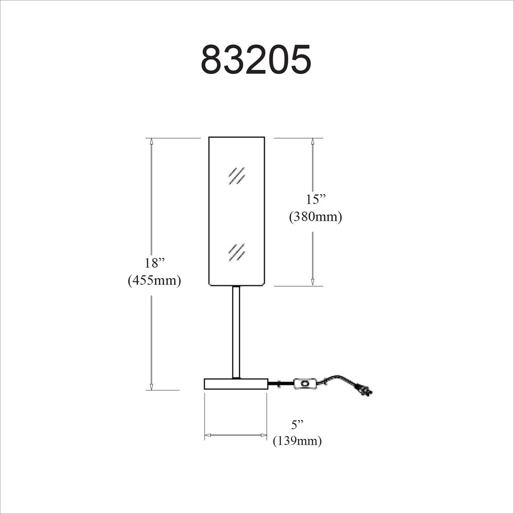 Table Lamp White Frosted Glass - Dainolite