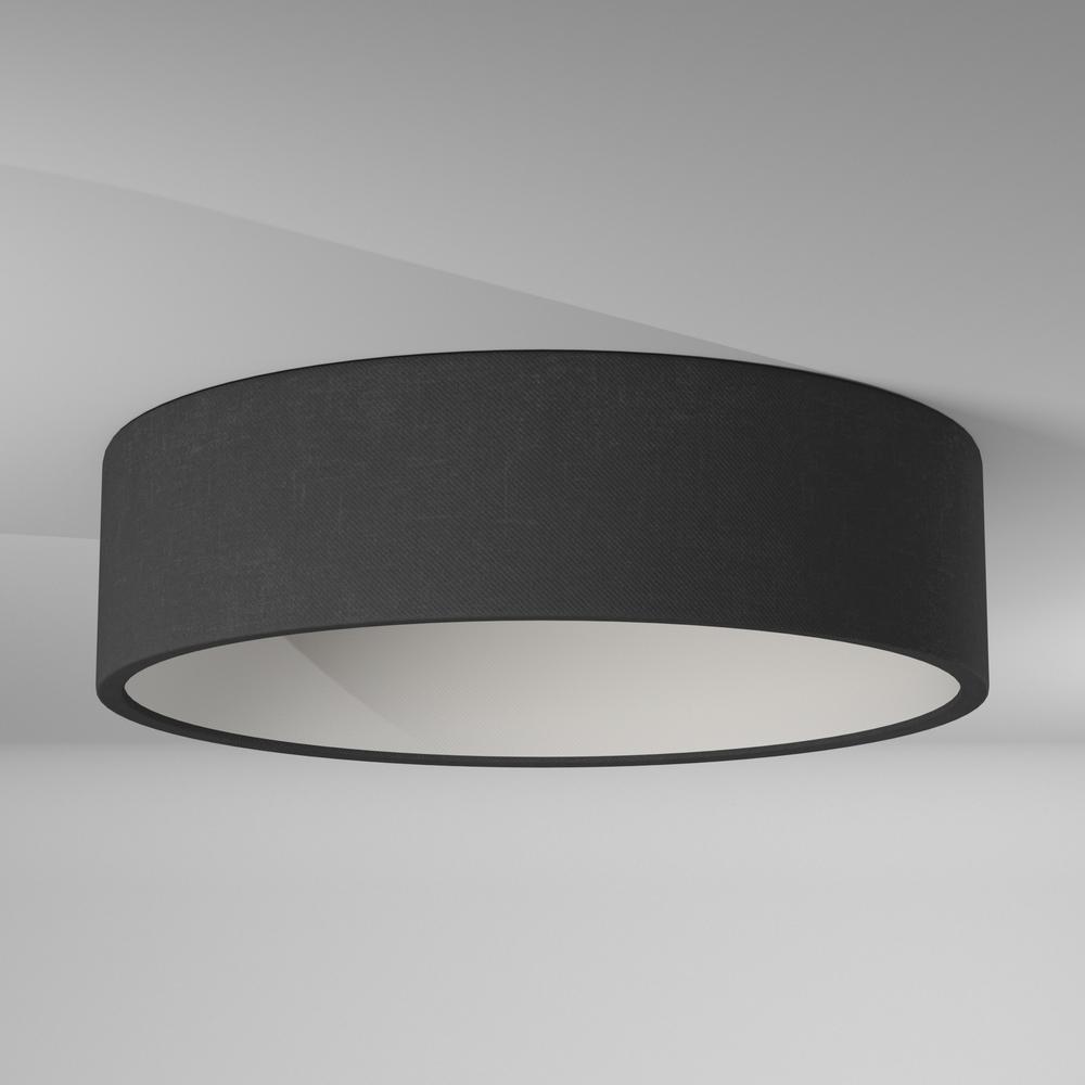 11'' Flush Mount, Black Shade - Dainolite