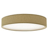 LED Flush Mount, Satin Chrome Finish, Natural Shade - Dainolite